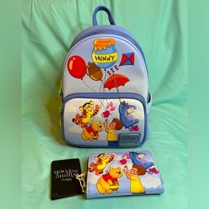 Loungefly x Disney Winnie the Pooh Blustery Day Backpack & Wallet Set